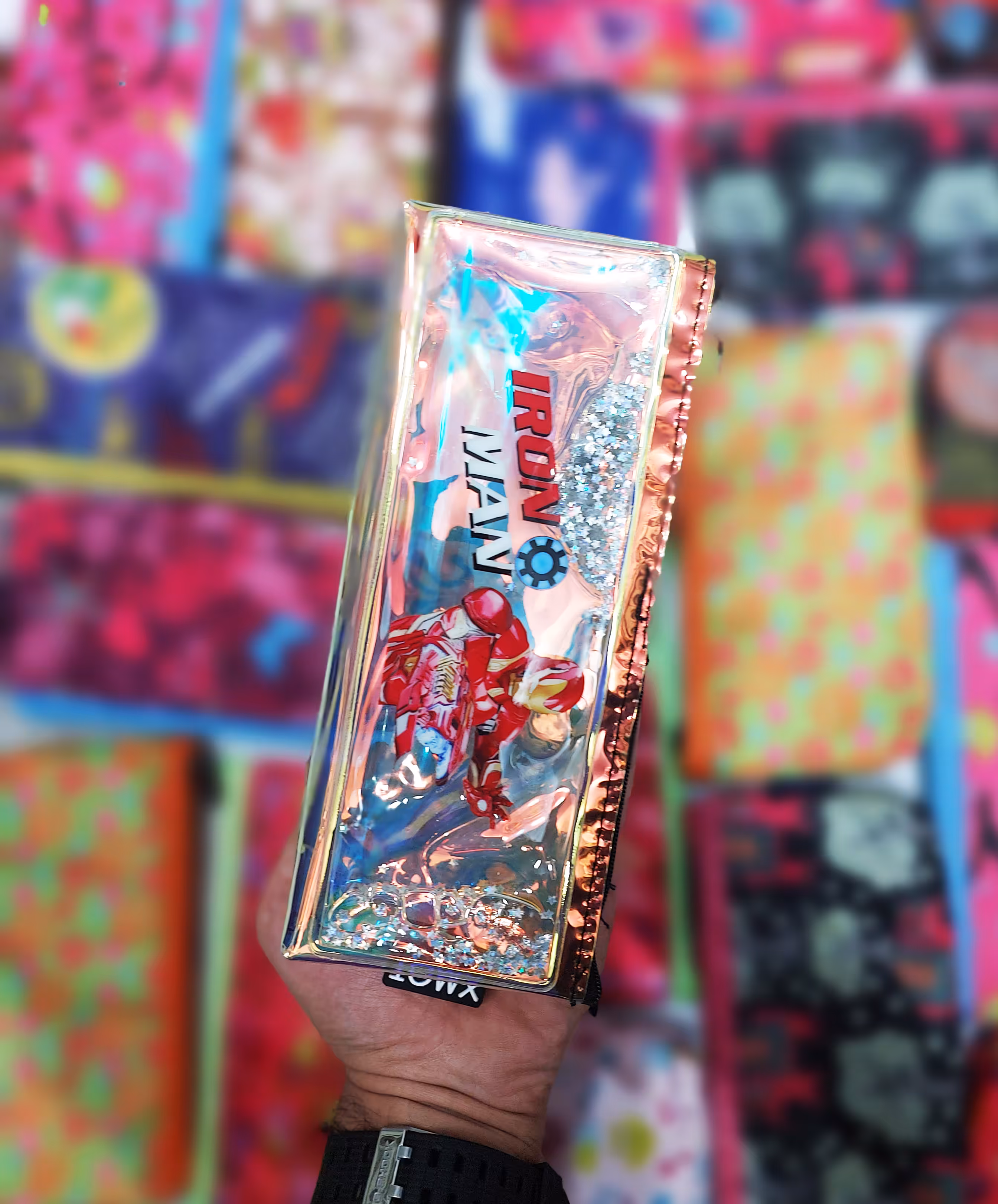 جامدادی هولوگرامی هفت رنگ اونجر طرح آیرون من