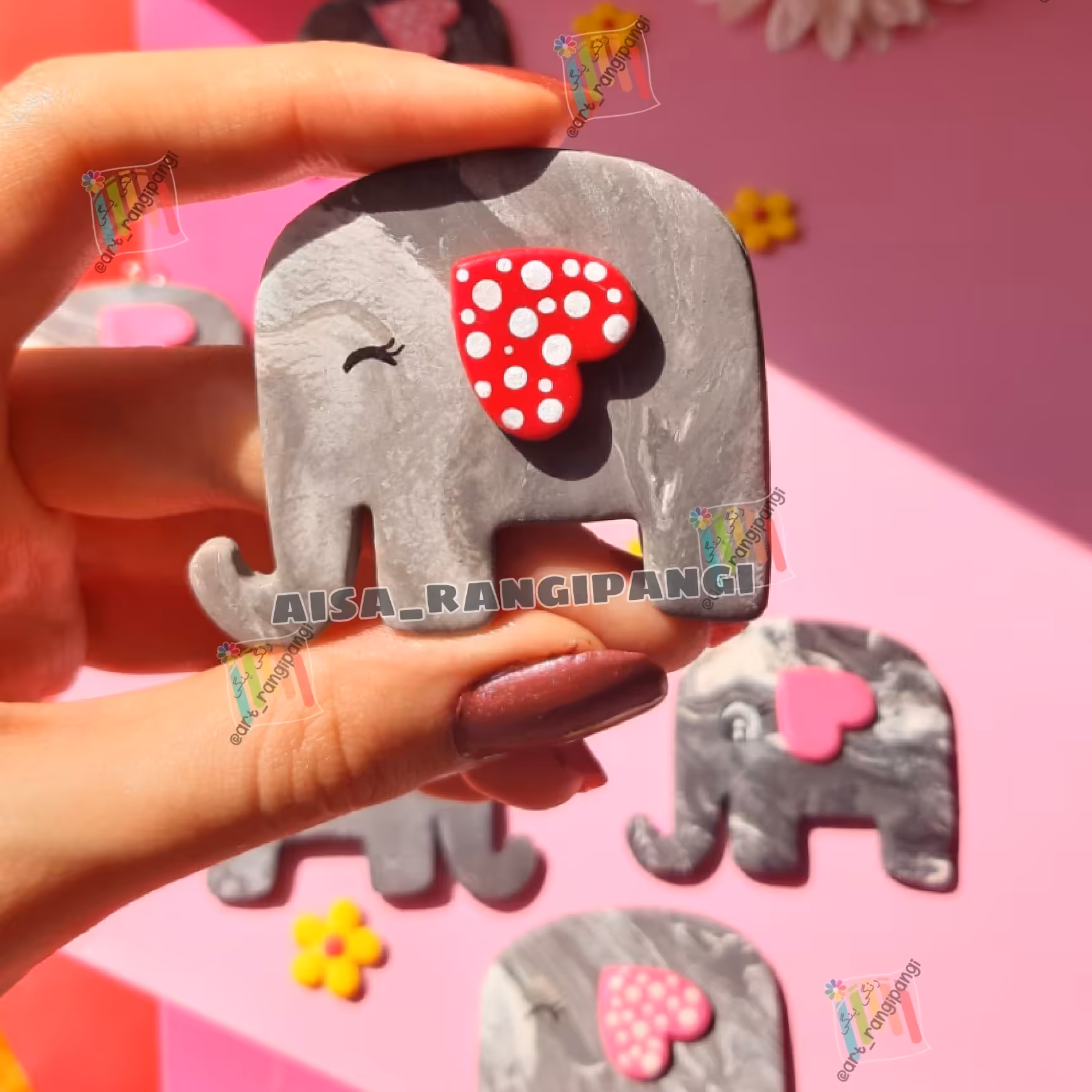 مگنت خمیر پلیمری فیل