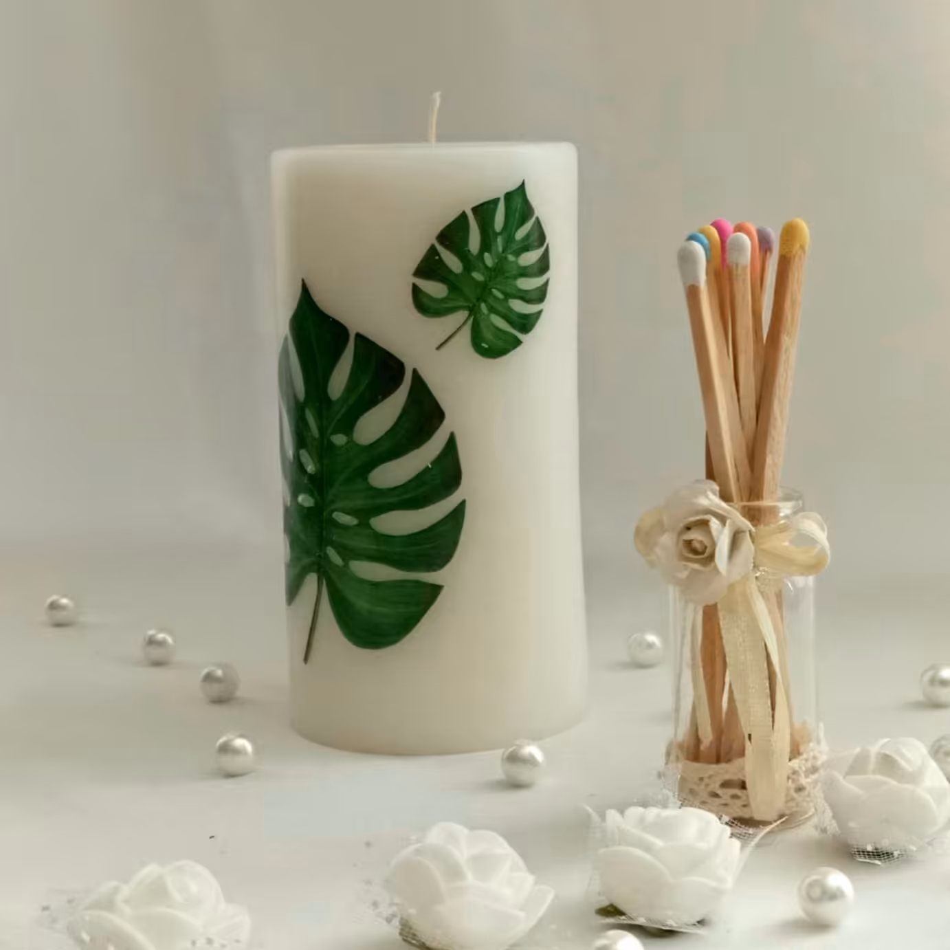 شمع مدل برگ انجیر