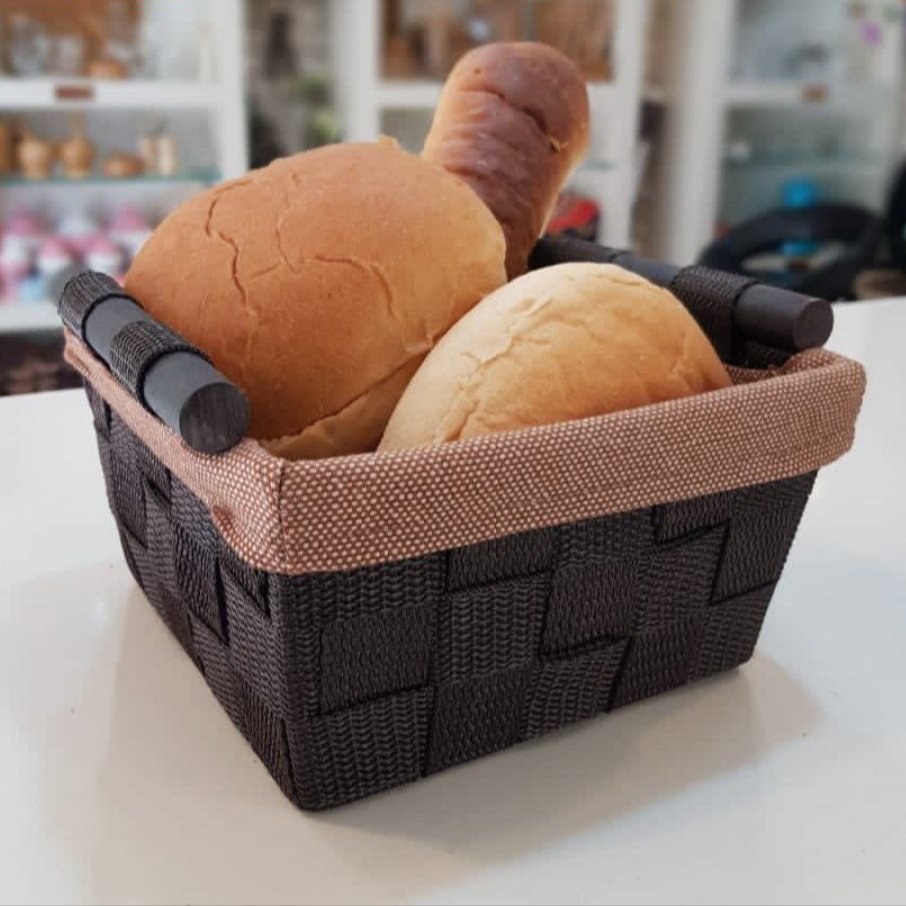 سبدنان وسبزی بافت شطرنجی
