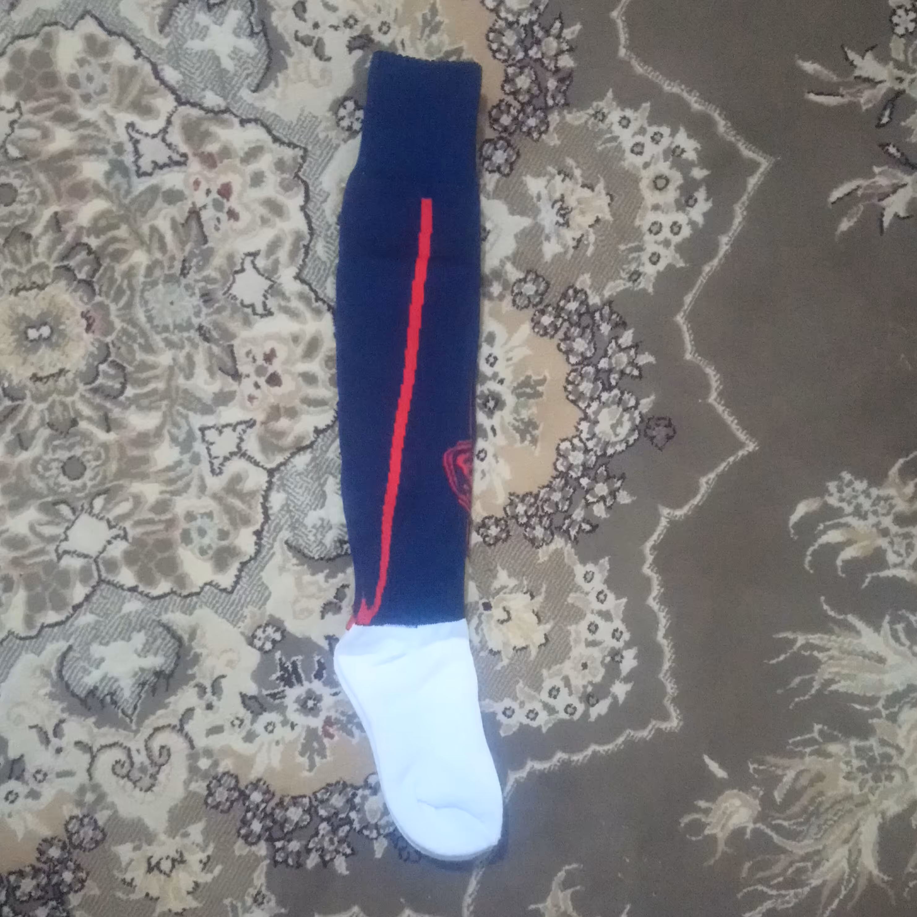 جوراب پسرانه سرمه ای طرح دار