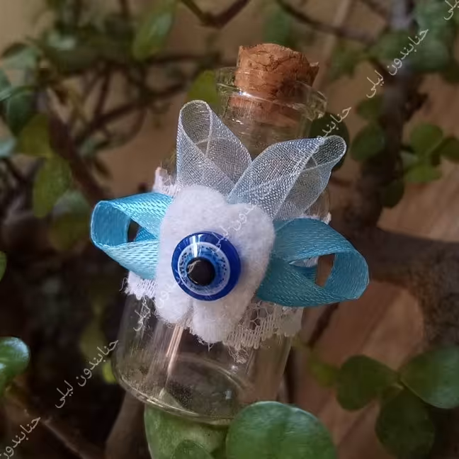 گیفت شیشه ای زیبای حنابندون لیلی طرح دندان 