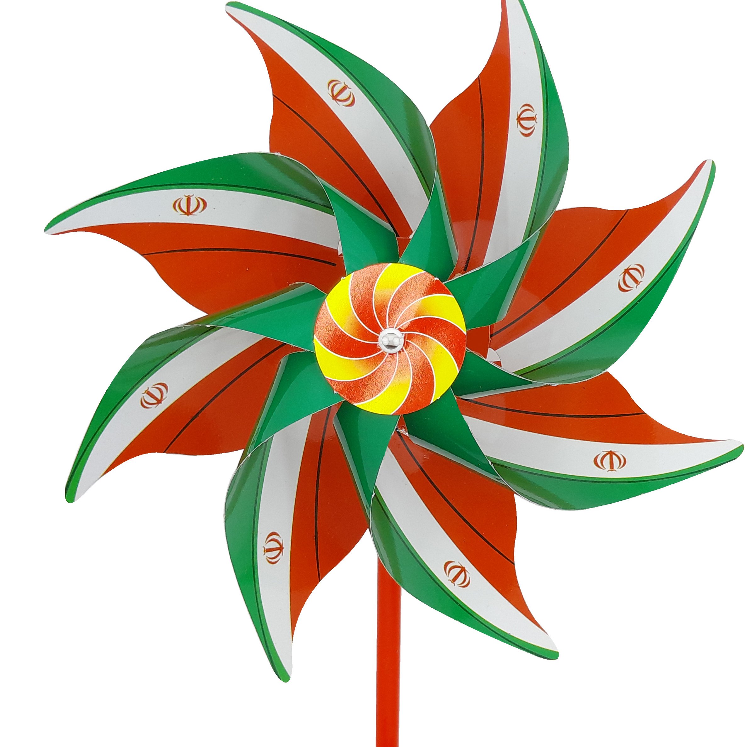 فرفره کاغذی گلاسه طرح پرچم ایران(10عددی)