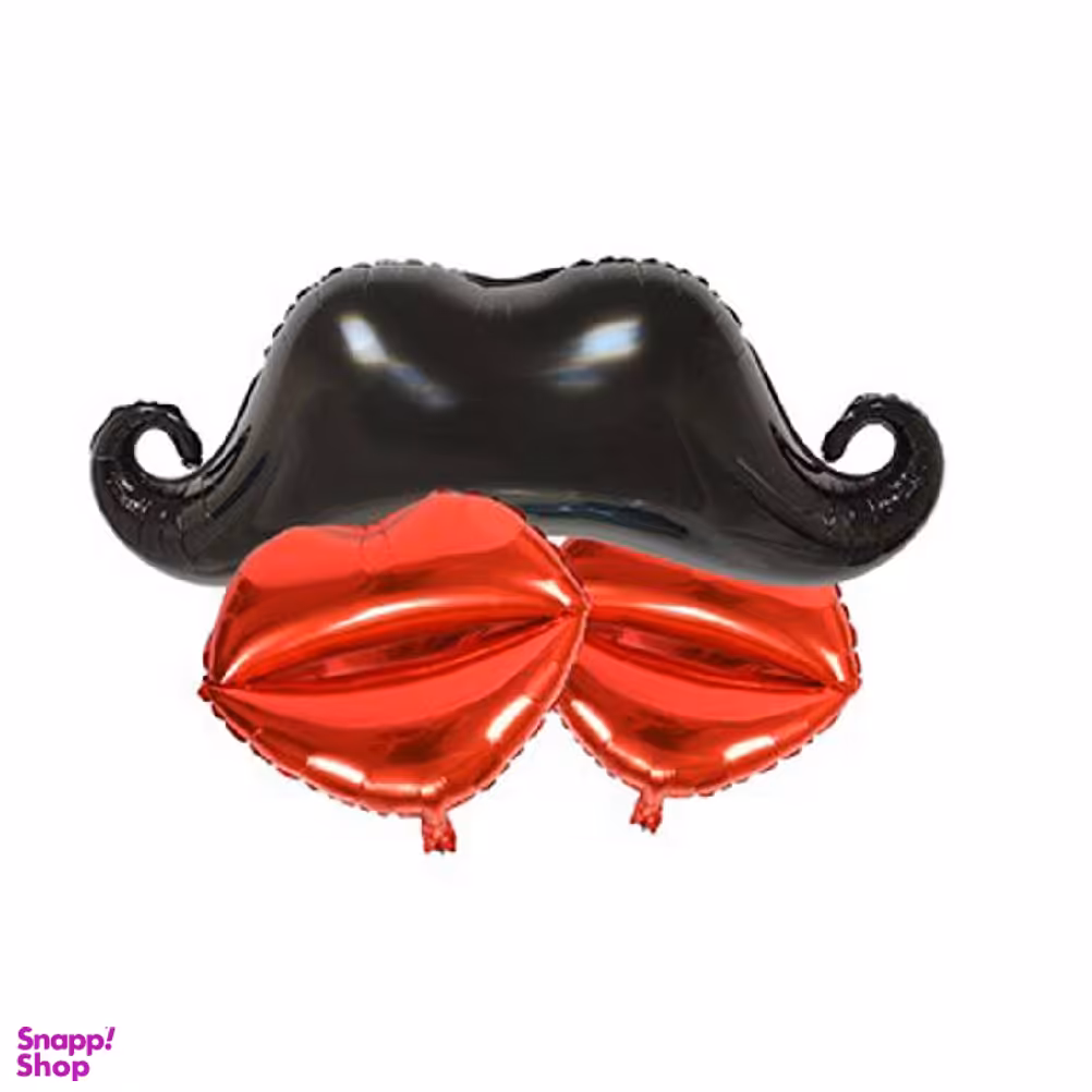 بادکنک لب و سیبیل بانیبو مدل LipMustache مجموعه 3 عددی