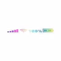 برچسب آرم و نوار شبرنگ چند رنگ استیکر شاخص شارژ WIFI 45 5 CM 1 Space