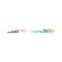 برچسب آرم و نوار شبرنگ چند رنگ استیکر شاخص شارژ WIFI 45 5 CM 1 Space