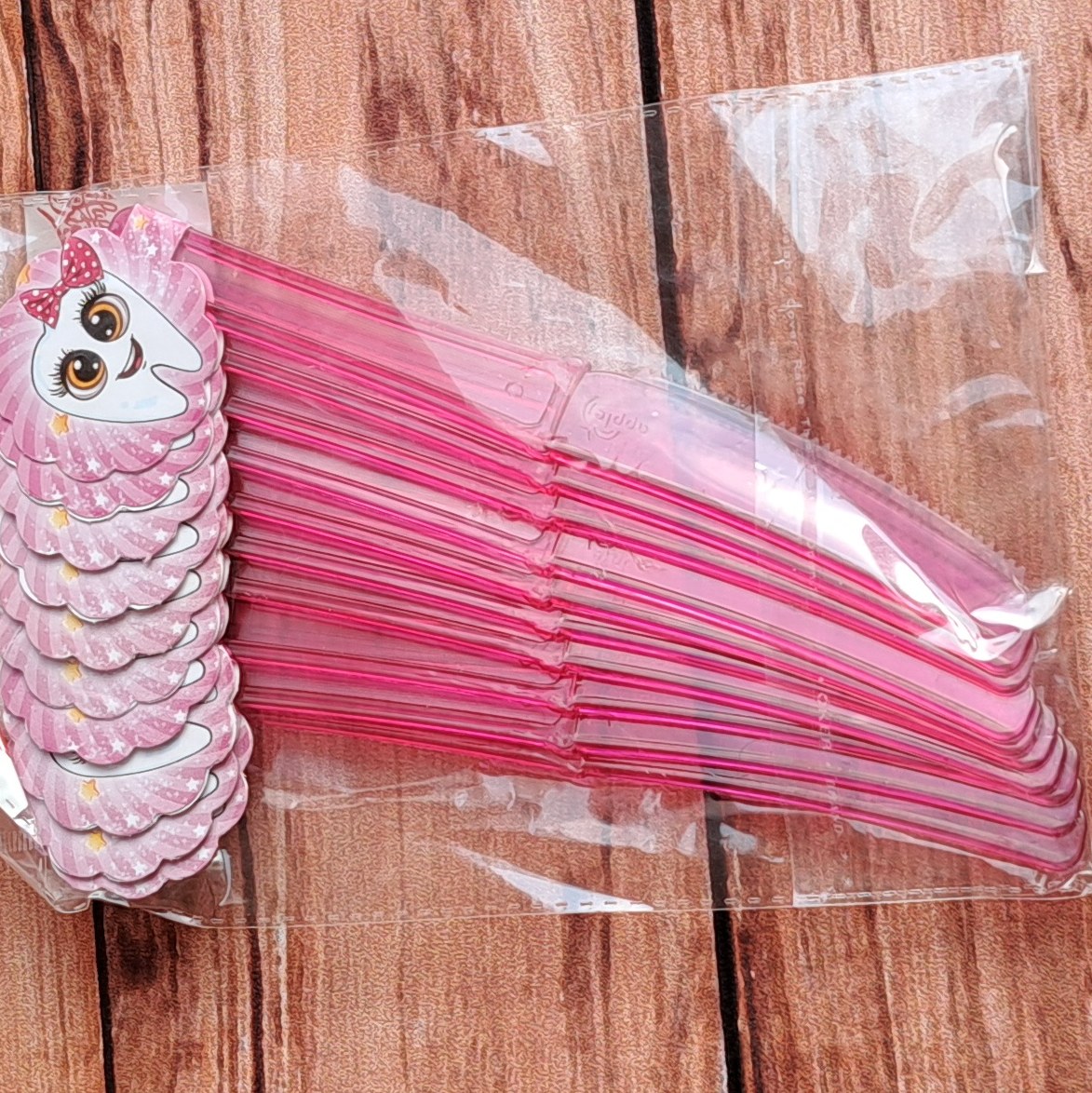 تم دندونی دخترانه چاقوی یکبار مصرف 10 عددی