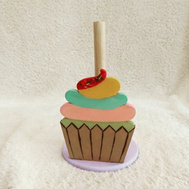 جا دستمال کاغذی رولی طرح کاپ کیک