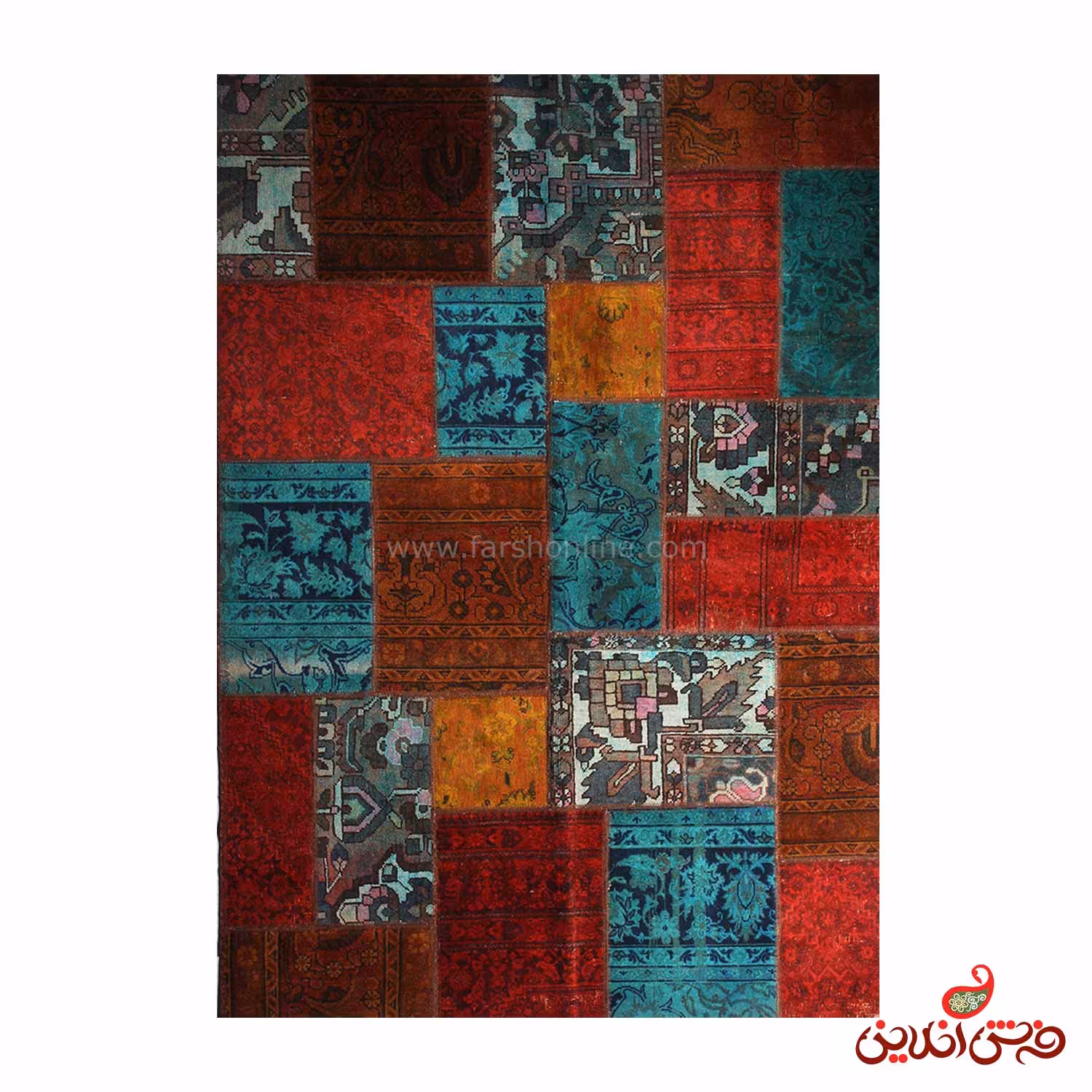 فرش دستباف کلاژ کد 5046