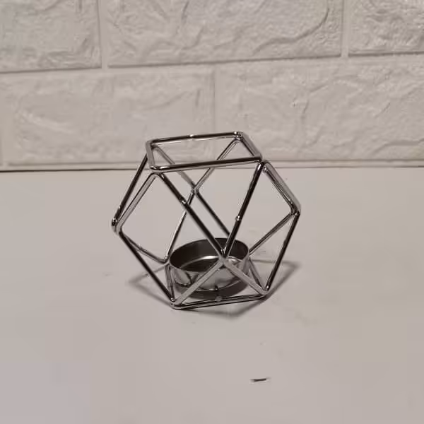 جاشمعی مکعبی نقره ای