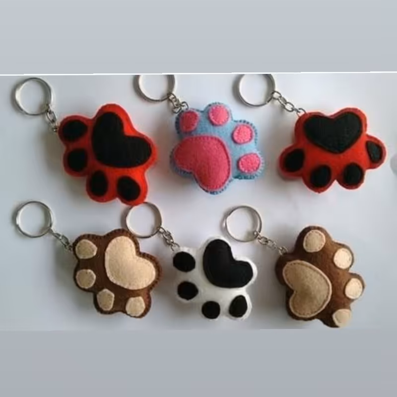 جاکلیدی  پنجه گربه  نمدی  جاسوئیچی 