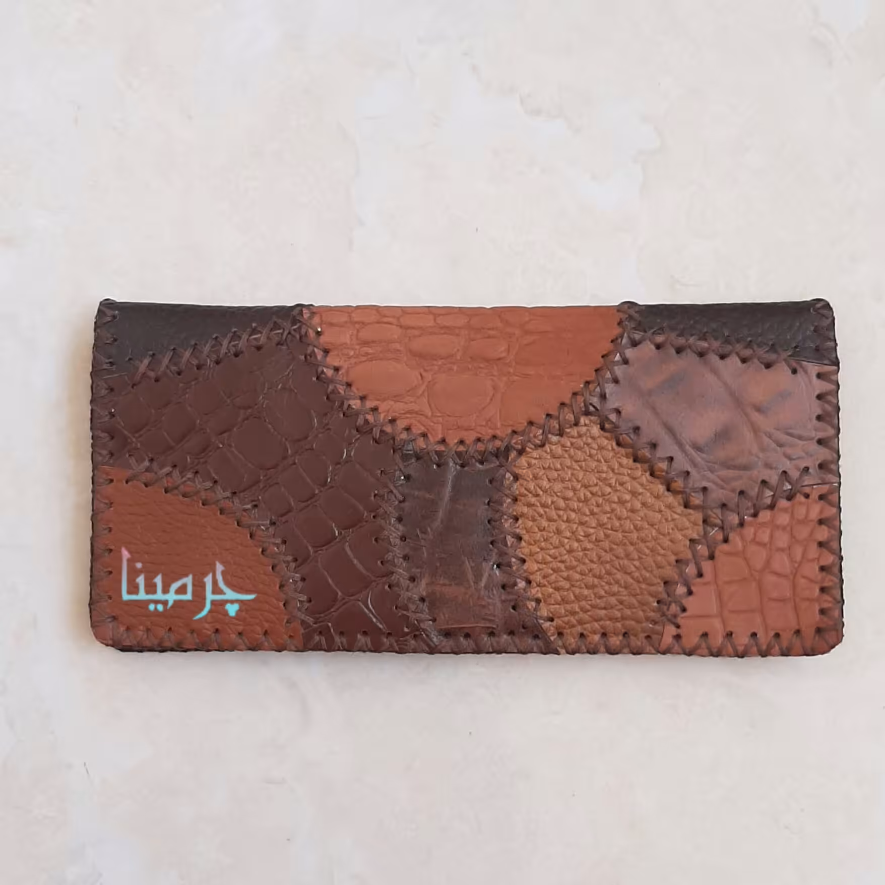 کیف پول چرمی چهل تیکه چرم گاوی