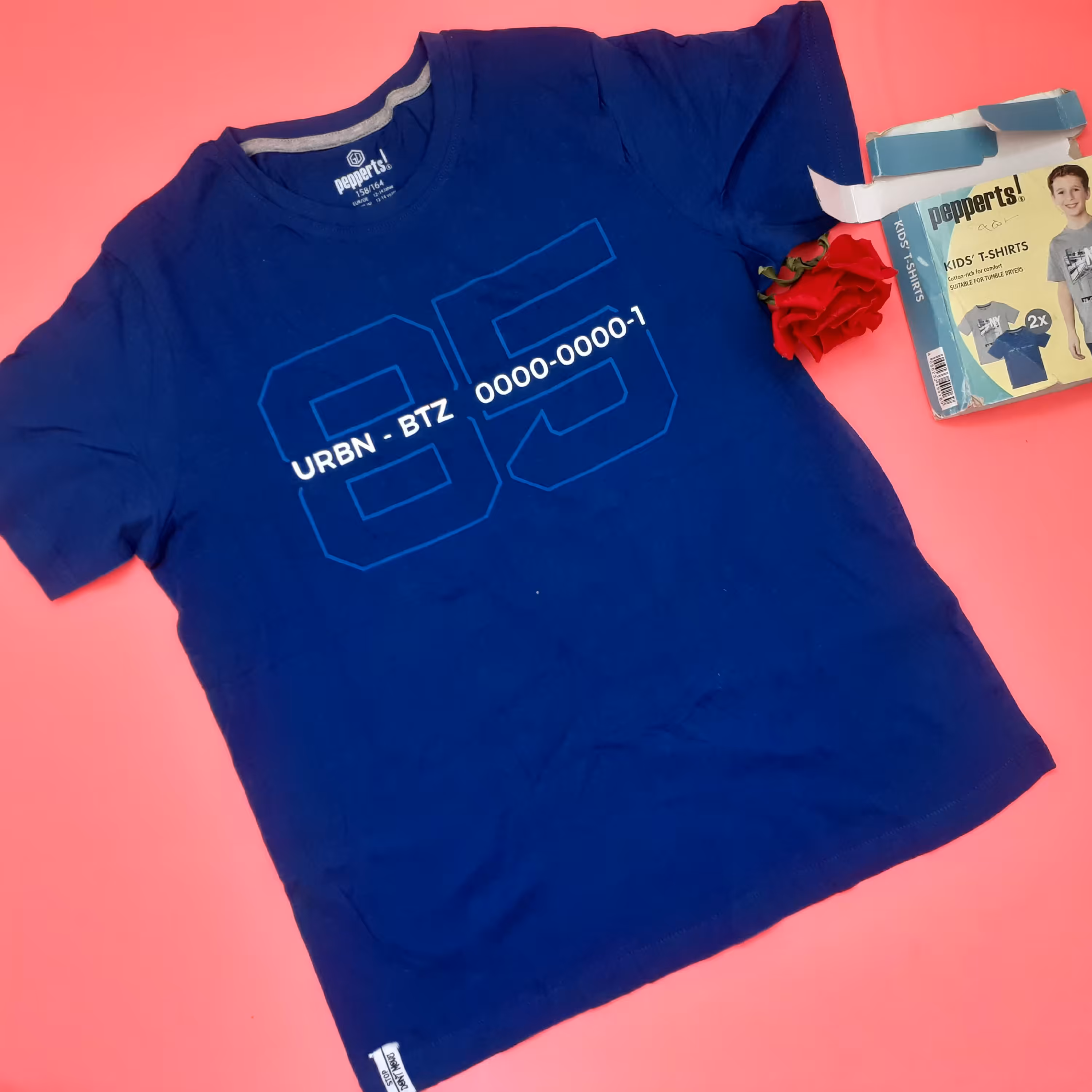 تی شرت پسرانه نخ پنبه پپرتس آلمان سایز 12 تا 14 سال