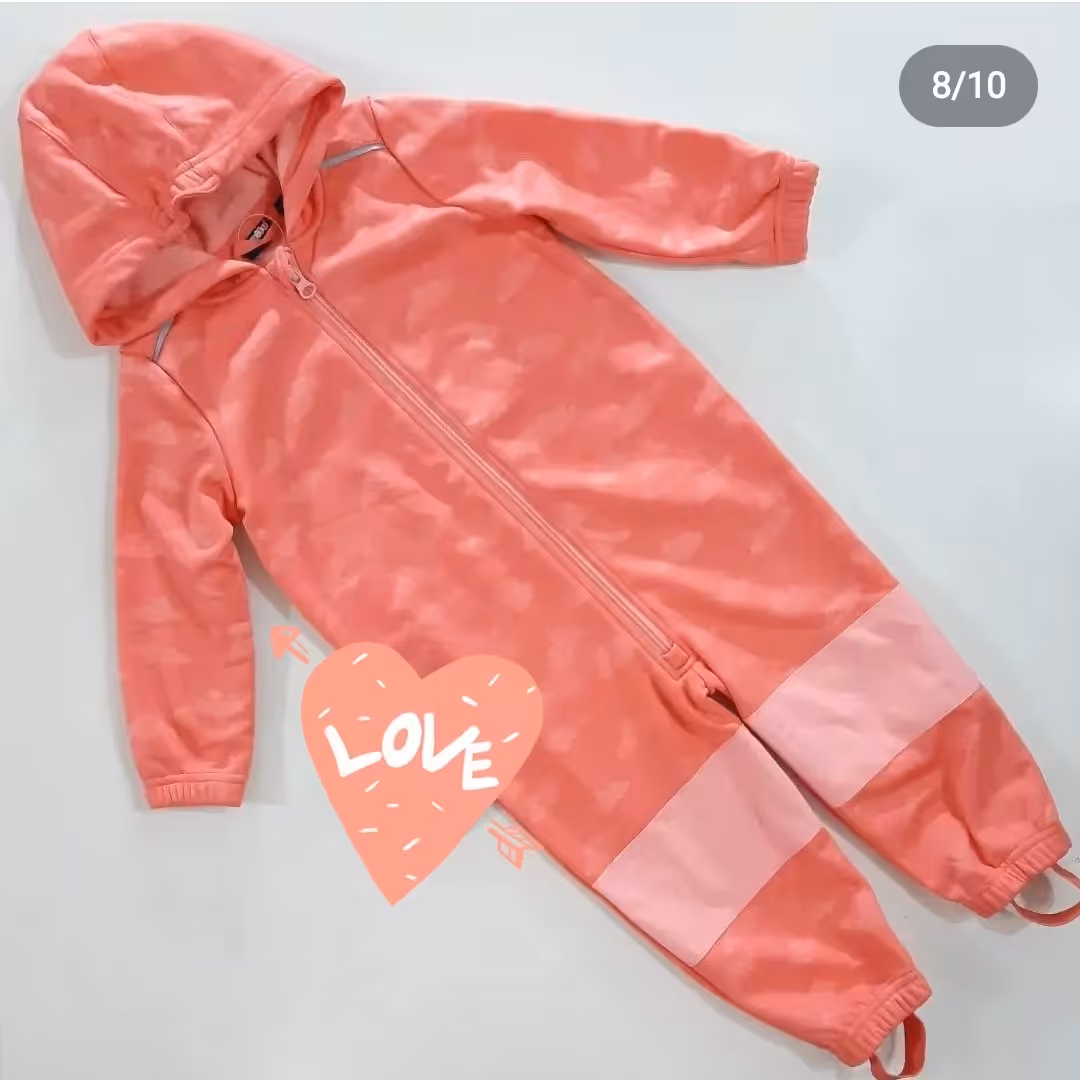 سرهمی بارانی توپشمی بچگانه 6_12 ماه قواره دار لوپیلو 