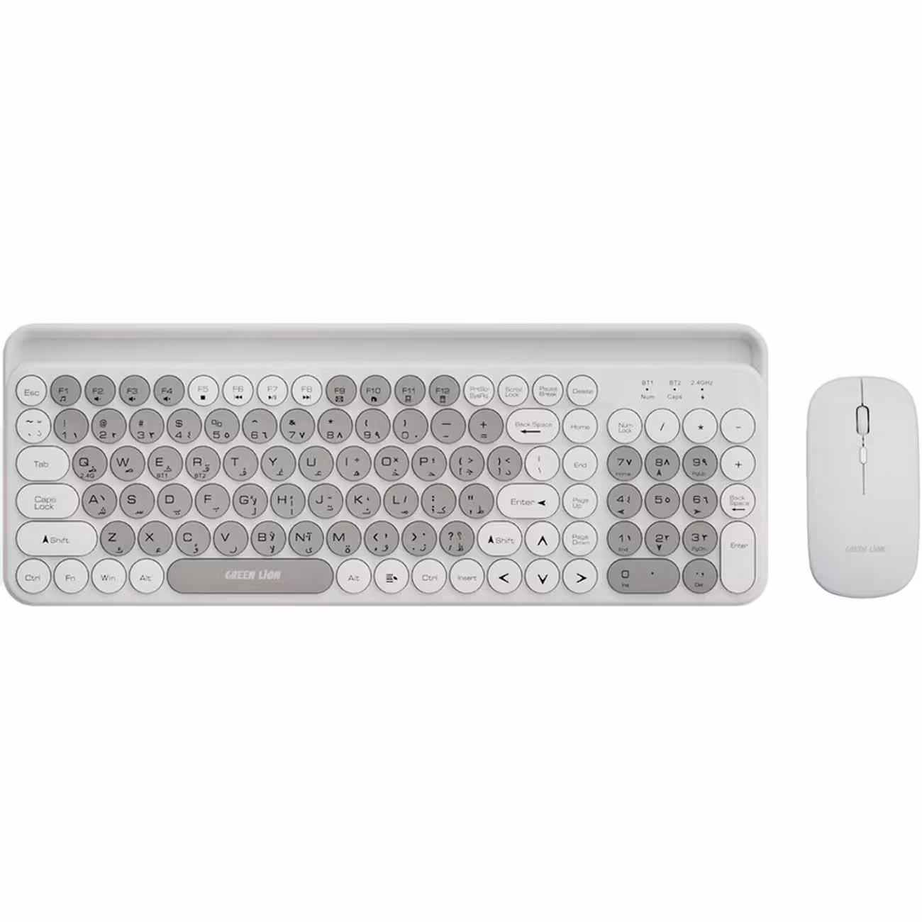 ست موس و کیبورد بی سیم گرین GNWLDUKYBKGY