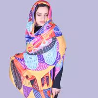 شال نخی با طراحی اختصاصی