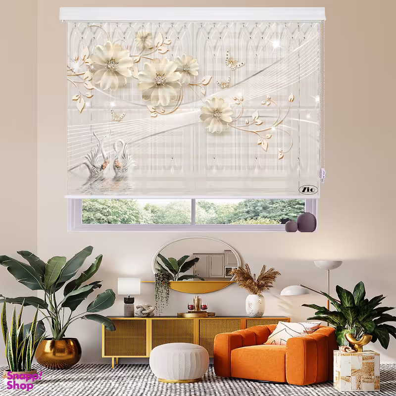 پرده زبرا زیو مدل 3D-1052 سایز 100x200 سانتی متر