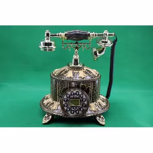 تلفن پلی استر قهوه ای کد AM8