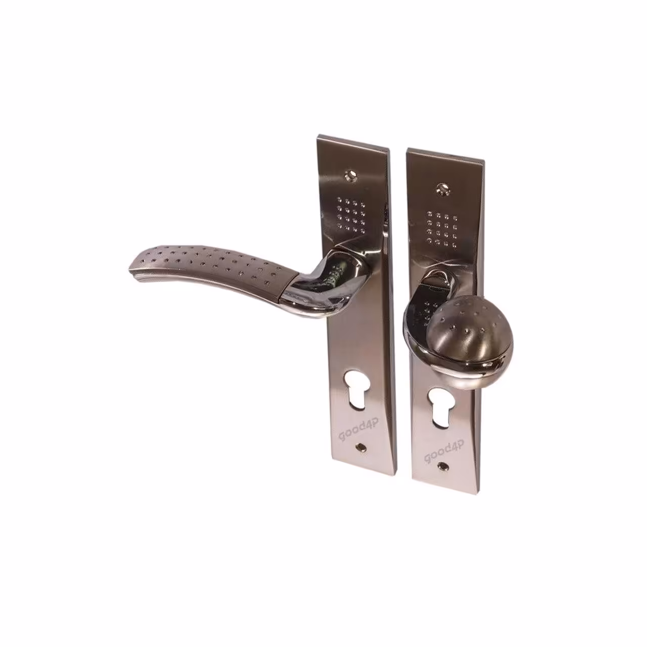 دستگیره پلاک سربی مدل 3624 آپارتمانی راست کروم راهین کلون