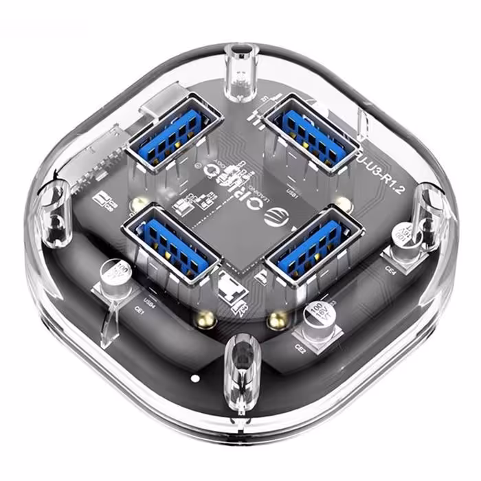 هاب یو اس بی شفاف رومیزی اریکو مدل اچ 4 یو یو 3