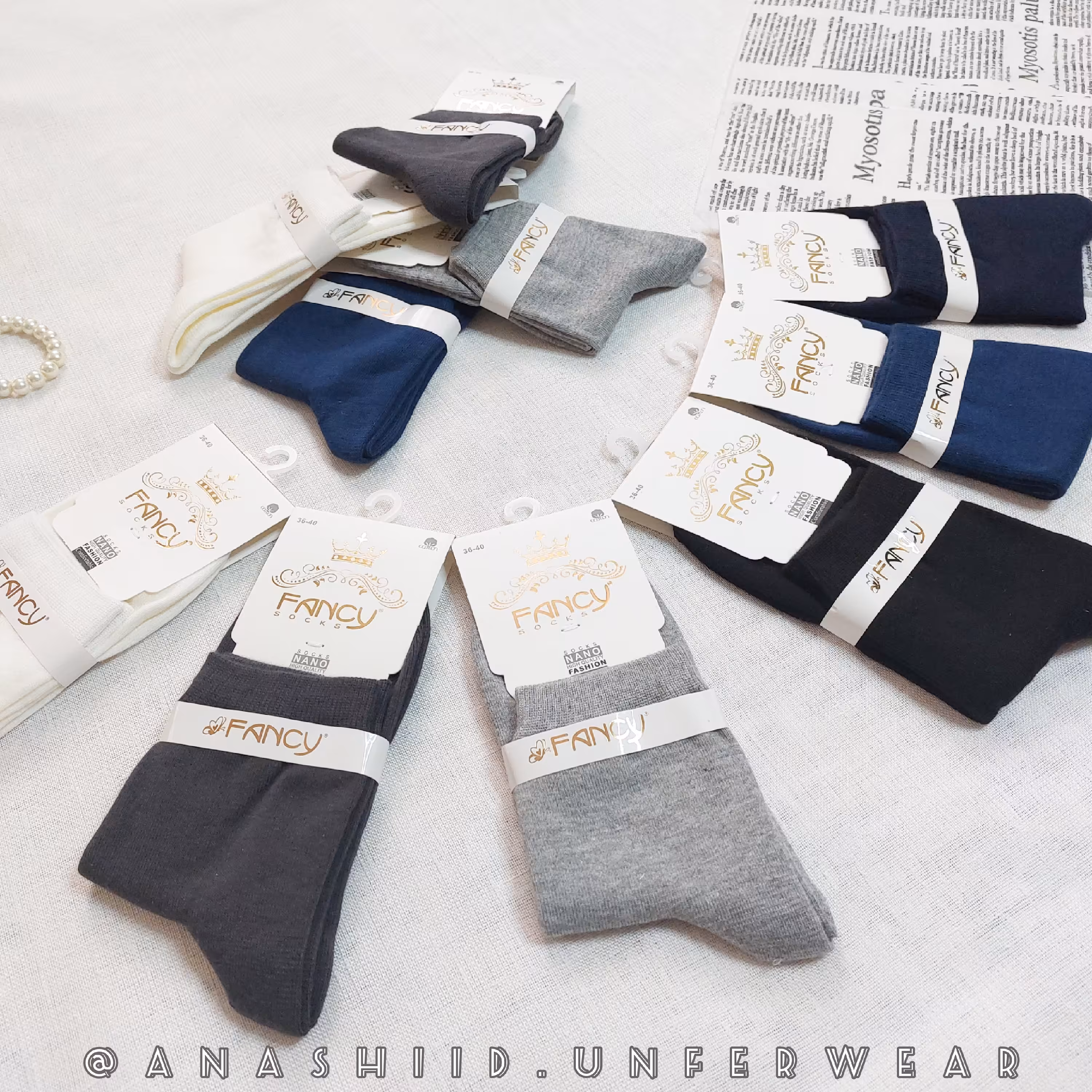 جوراب نخ کتان نیم ساق اسپرت 