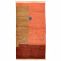 گبه دستباف دو متری شرکت سهامی فرش ایران طرح اشکال هندسی کد 418758