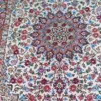 6 متری طرح گلفرنگ زمینه کرم 