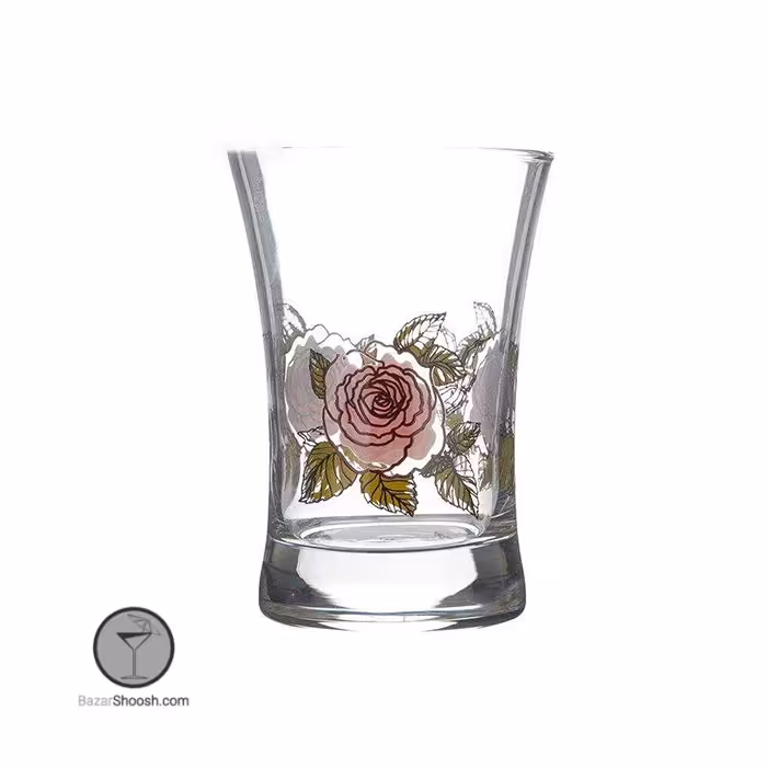 نیم لیوان آزور ورکشاپ گل رز صورتی پاشاباغچه کد 420013