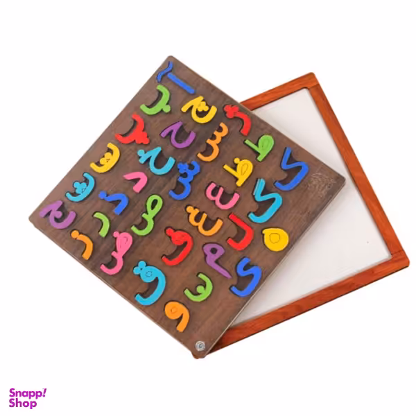 بازی آموزشی مدل وایت برد و پازل حروف فارسی