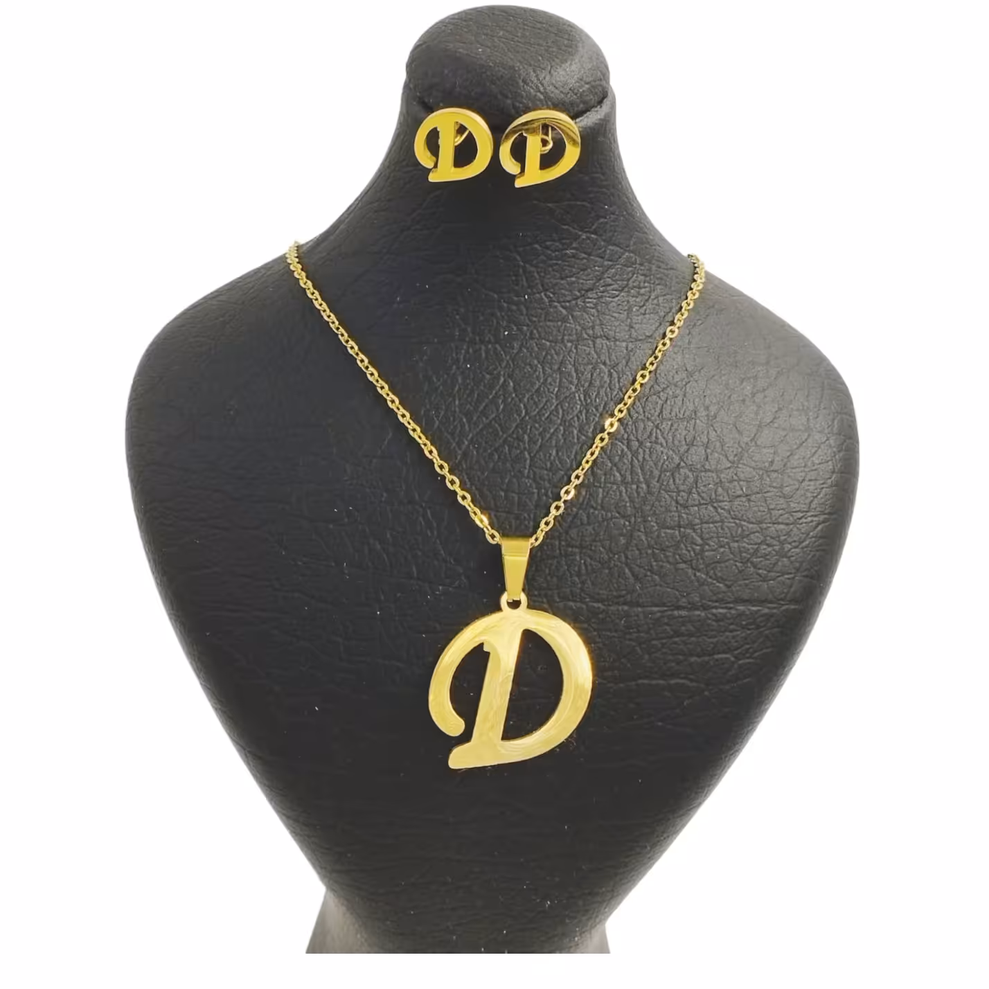 نیم ست حروف D پلاک زنجیر حروف استیل رنگ ثابت ضد حساسیت 