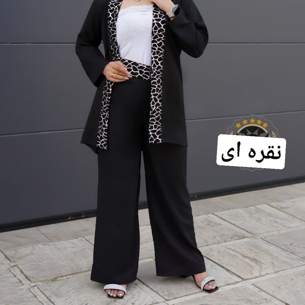 مانتو شلوار لب پلنگی