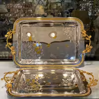 سینی استیل 2 سایز وارداتی