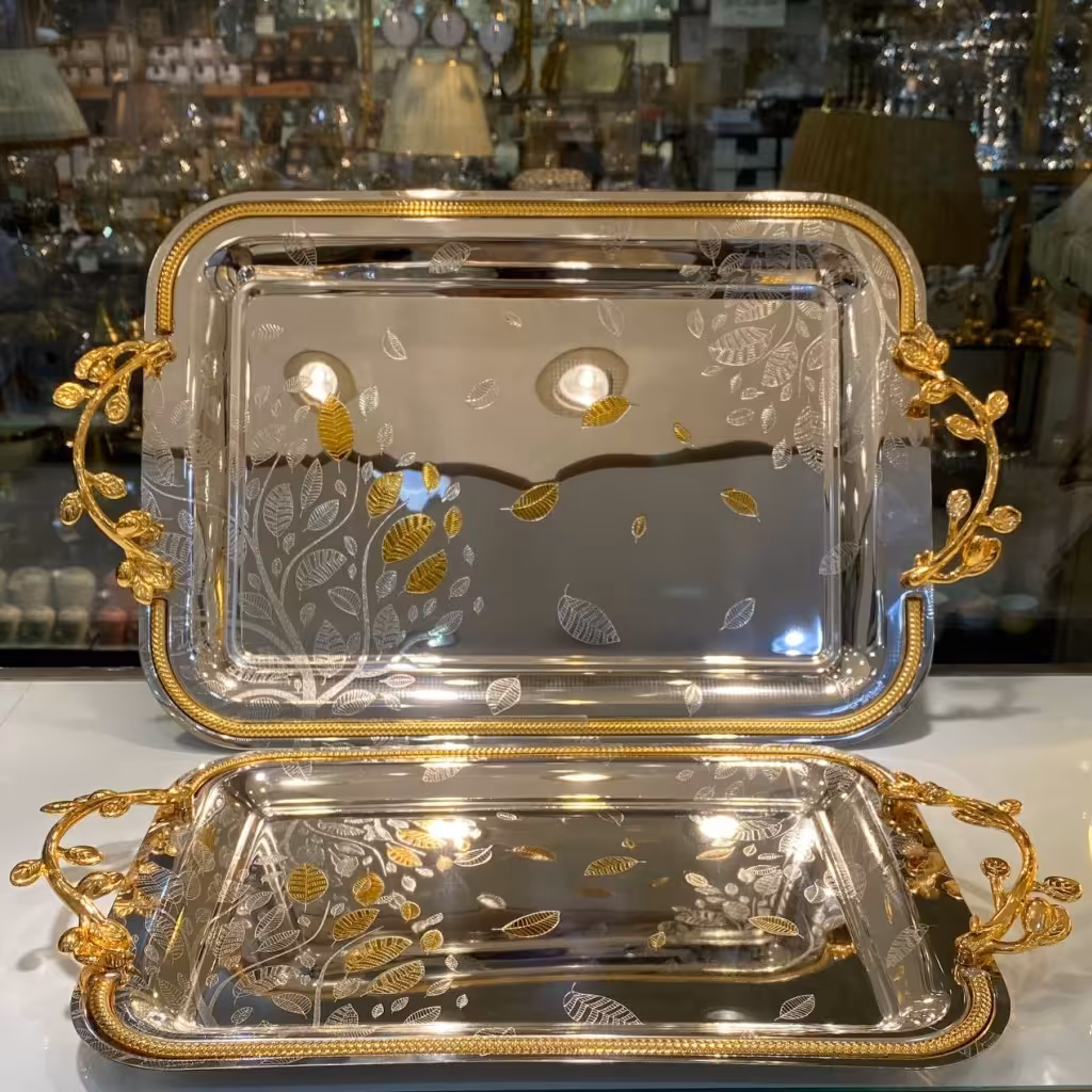 سینی استیل 2 سایز وارداتی