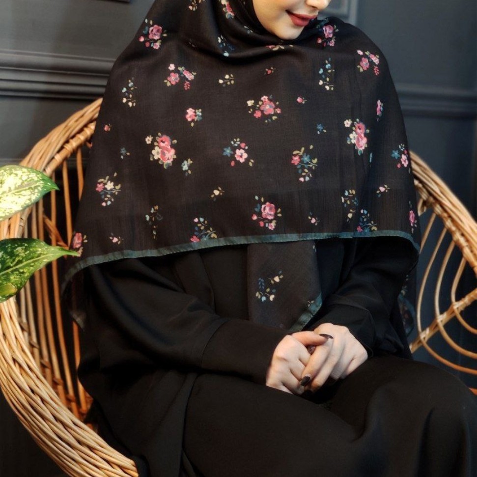 روسری گلگلی سوپرنخ(حاشیه سبز)