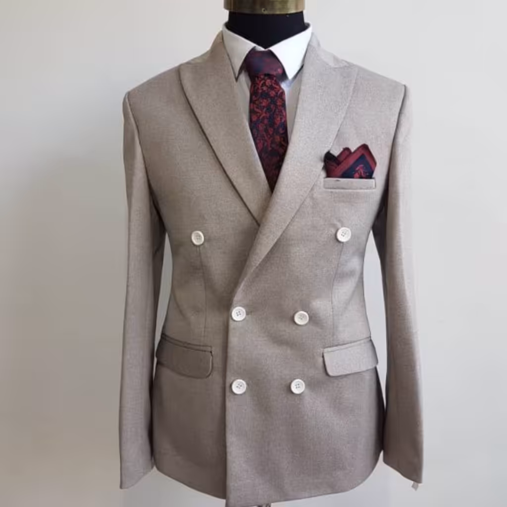 کت شلوار دبل برست مردانه مدل 370