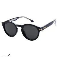 عینک آفتابی Carrera با فریم گرد، سرمه ای رنگ، لنز پلاریزه و دودی تیره و دسته سیم دار مدل P581006