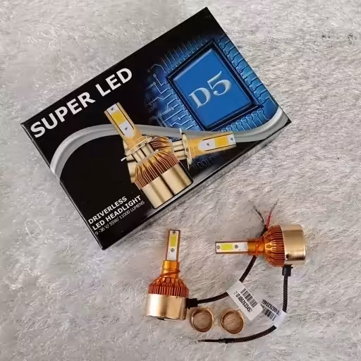 هدلایت خودرو پایه H3 رنگ سفید بسته دو عددی h3  