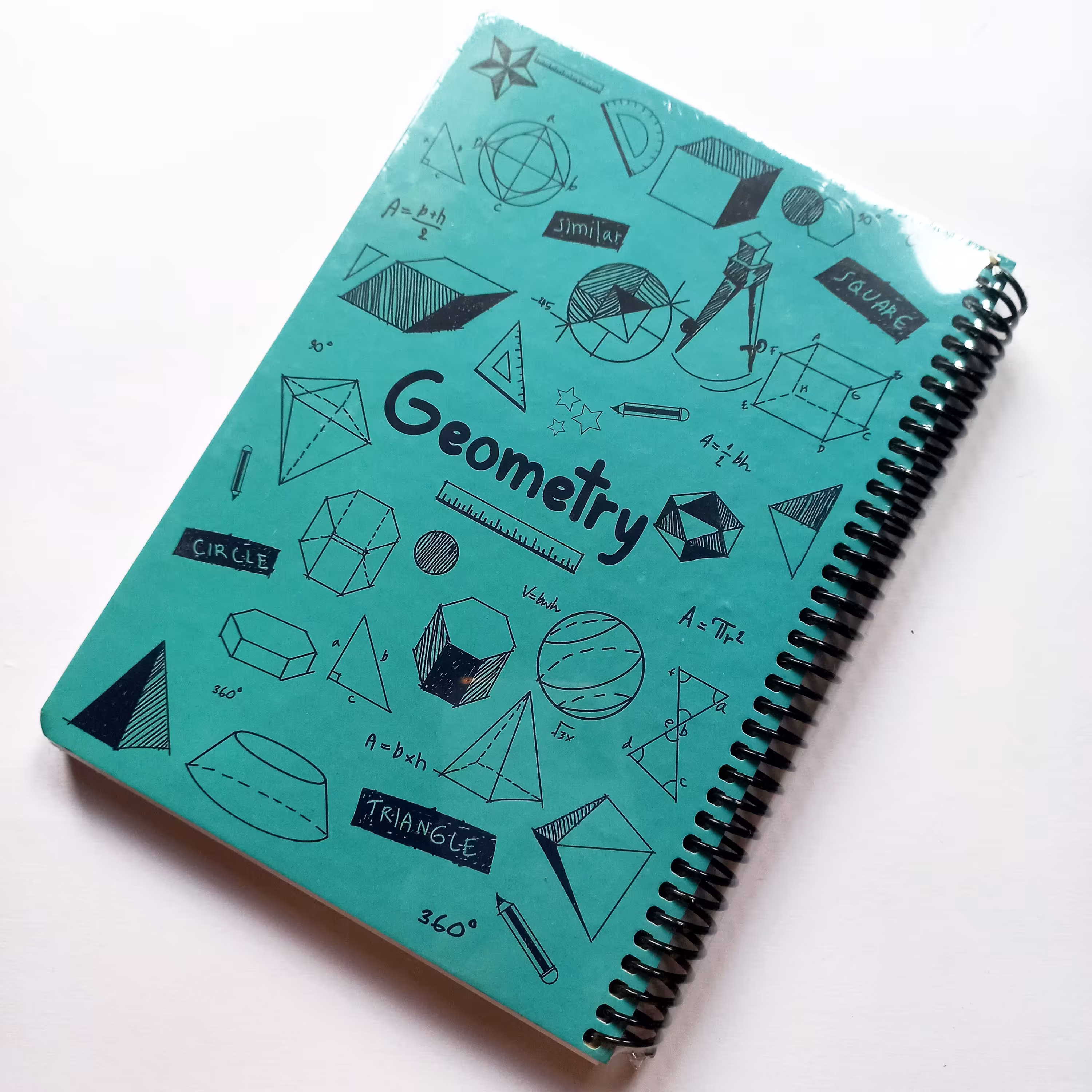 دفتر هندسه 100 برگ سیمی دات نوت جلد سخت 