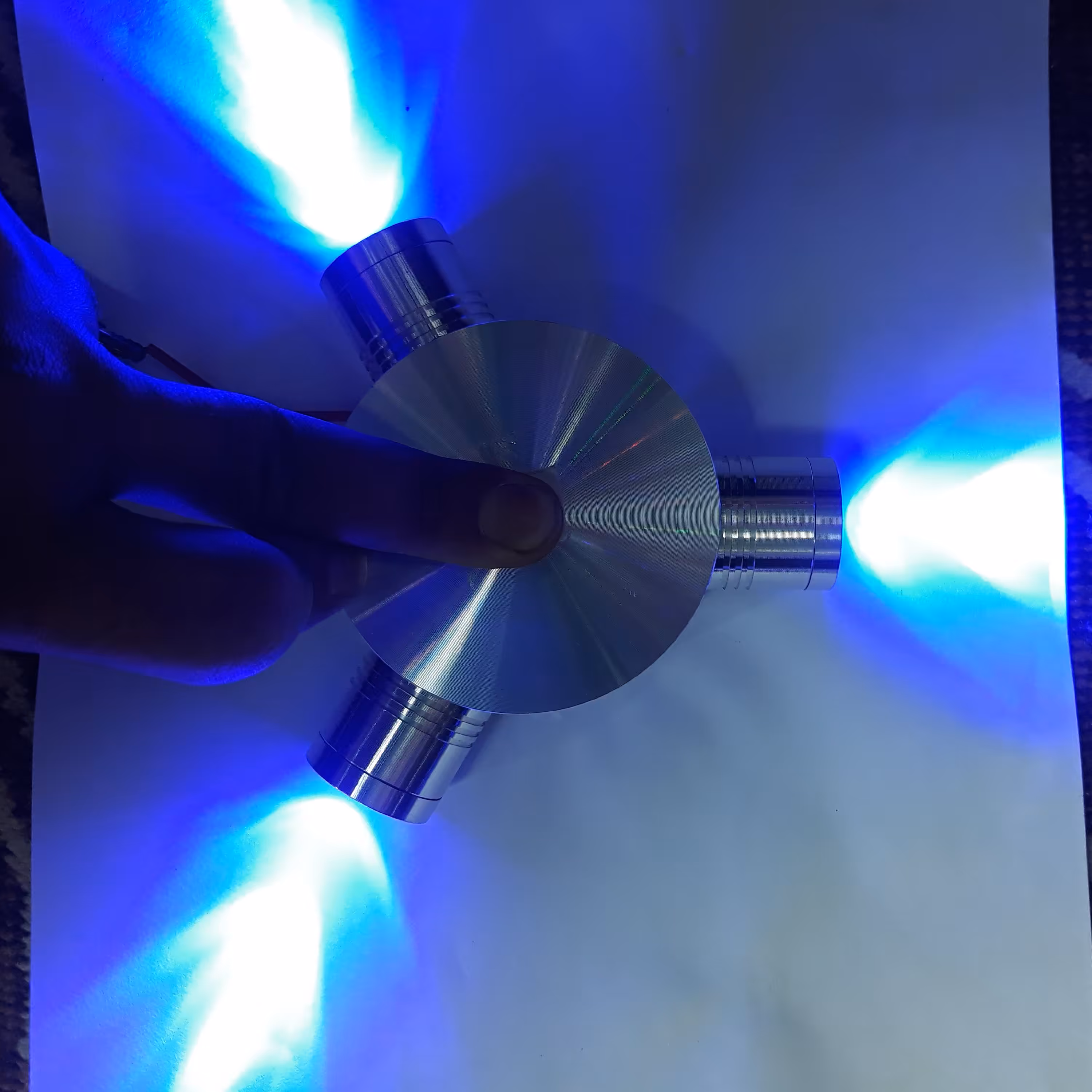 نمای سه طرف ابی جنس اصلی