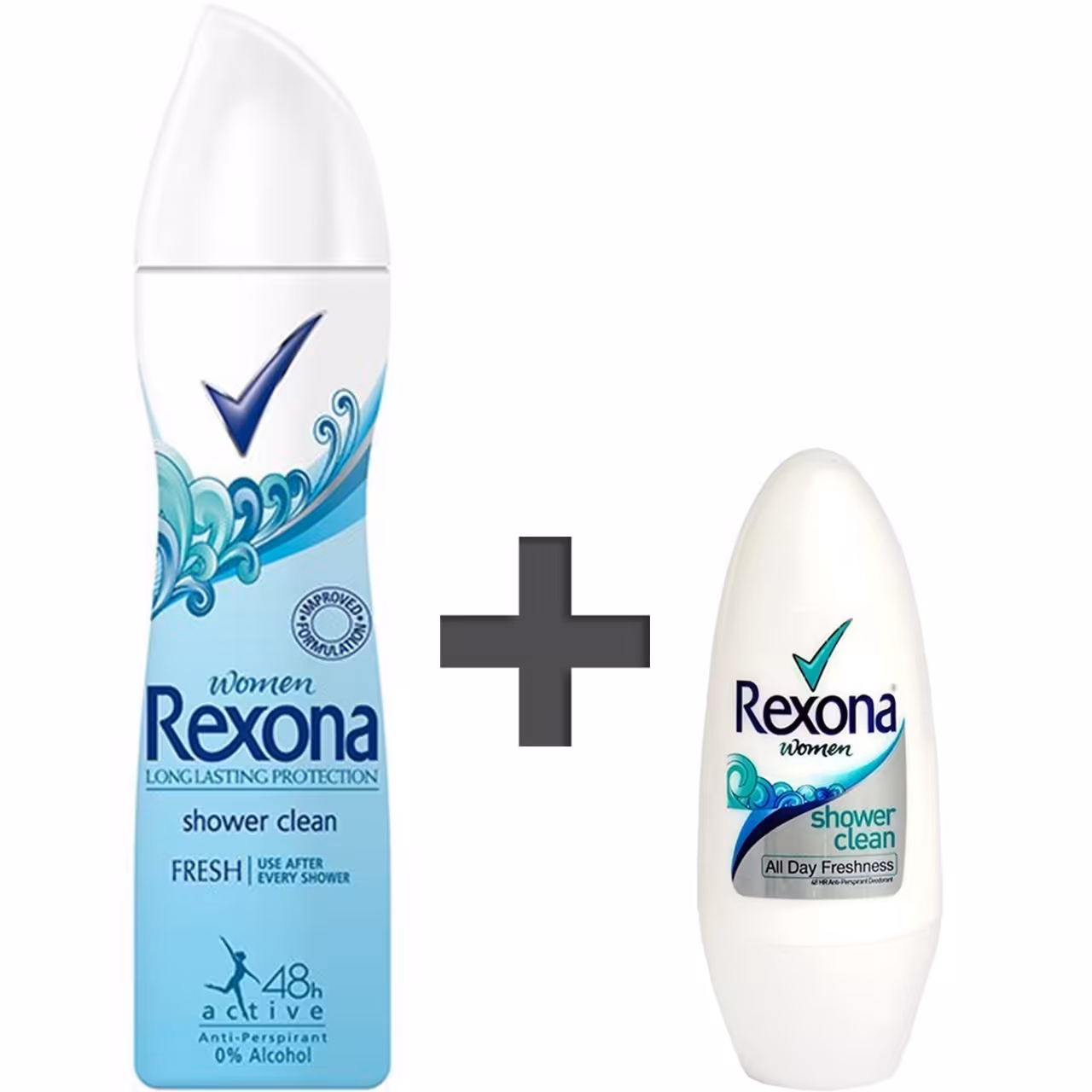 اسپری و رول ضد تعریق زنانه رکسونا مدل Shower Clean | فروشگاه اینترنتی تاتا کالا