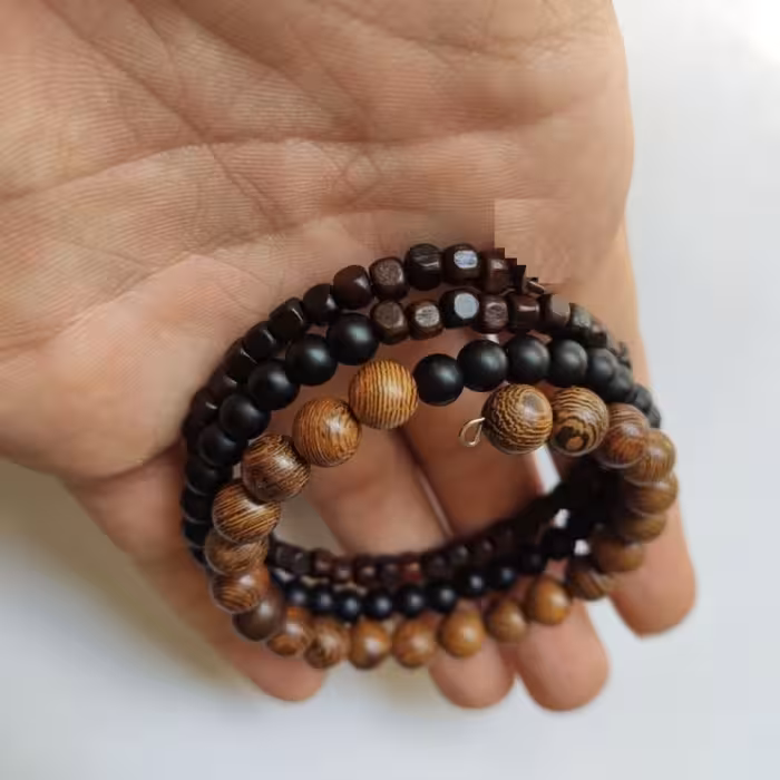 دستبند چوبی و سنگی اسپورت