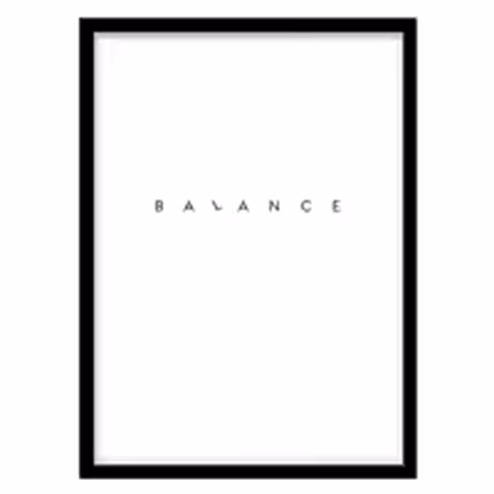 قیمت و خرید تابلو دکوراتیو مدل تایپوگرافی مینیمال کد 2357