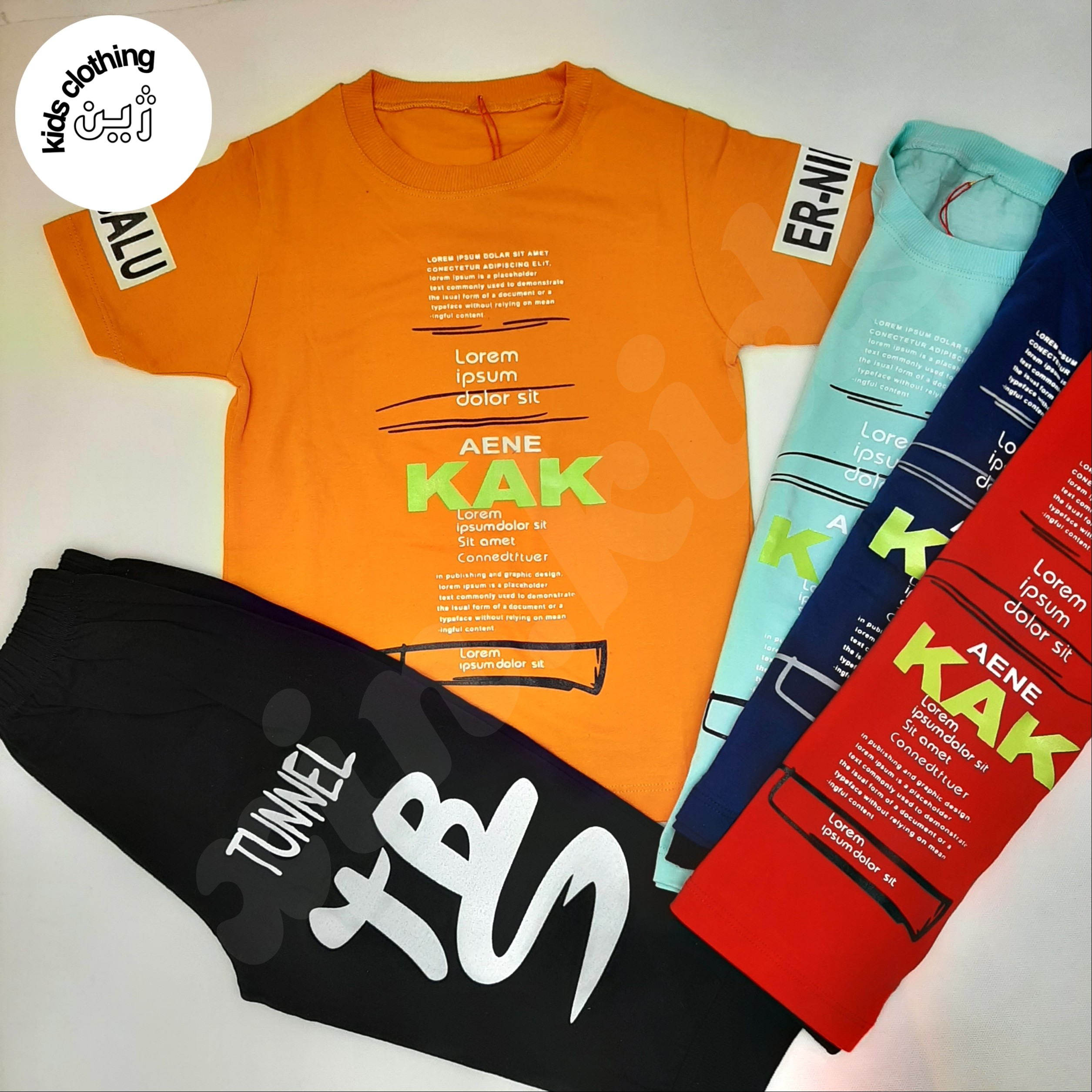 ست تیشرت شلوارک راحتی kak