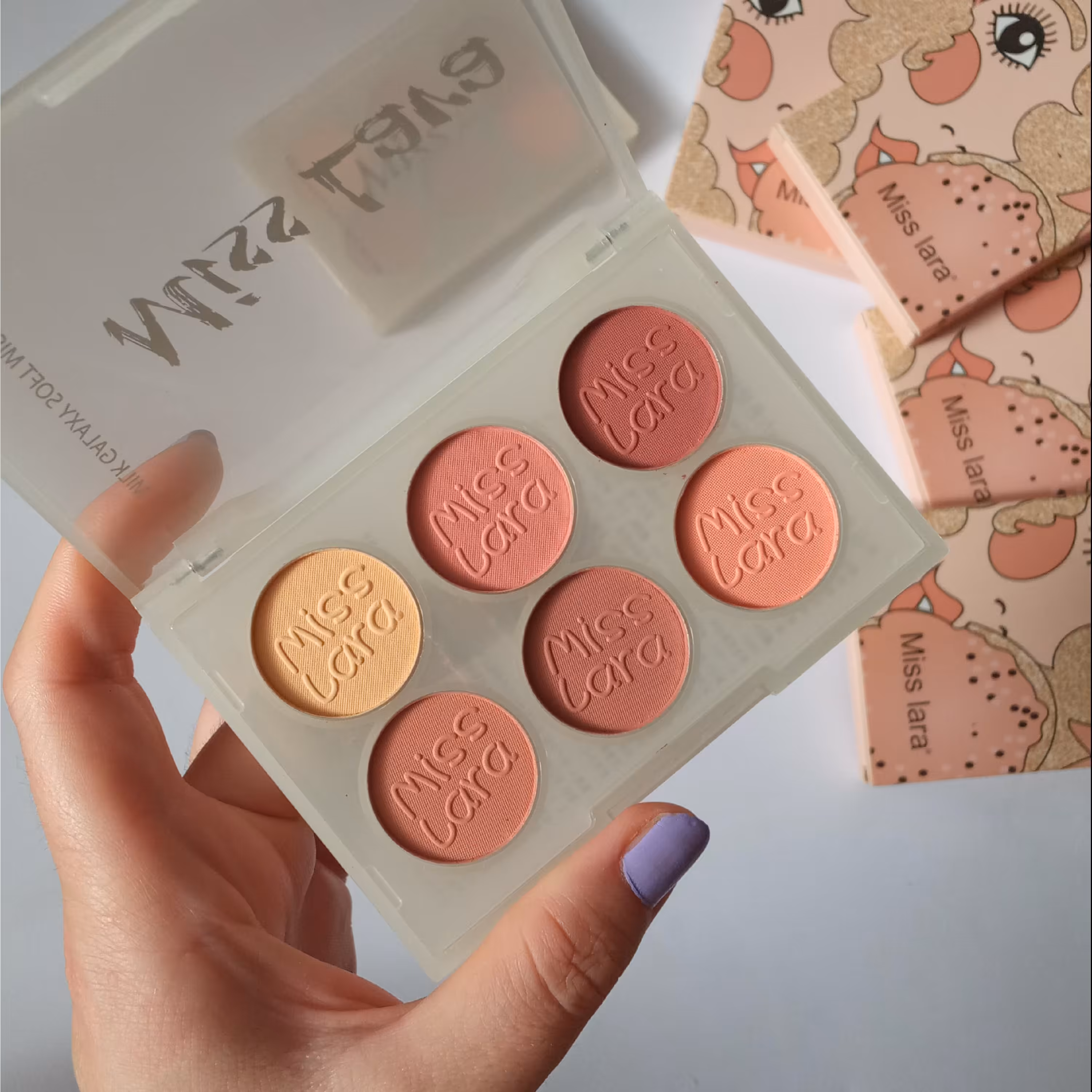 رژگونه  6 رنگ میس لارا 