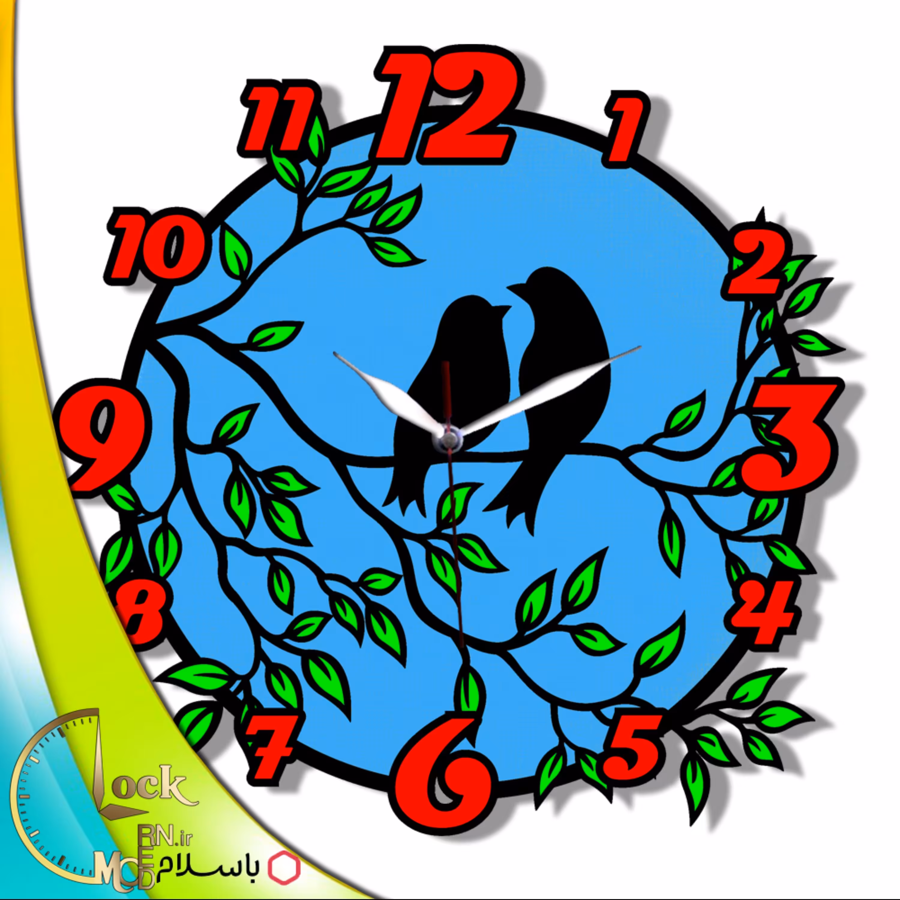 ساعت دیواری طرح طبیعت کد 99