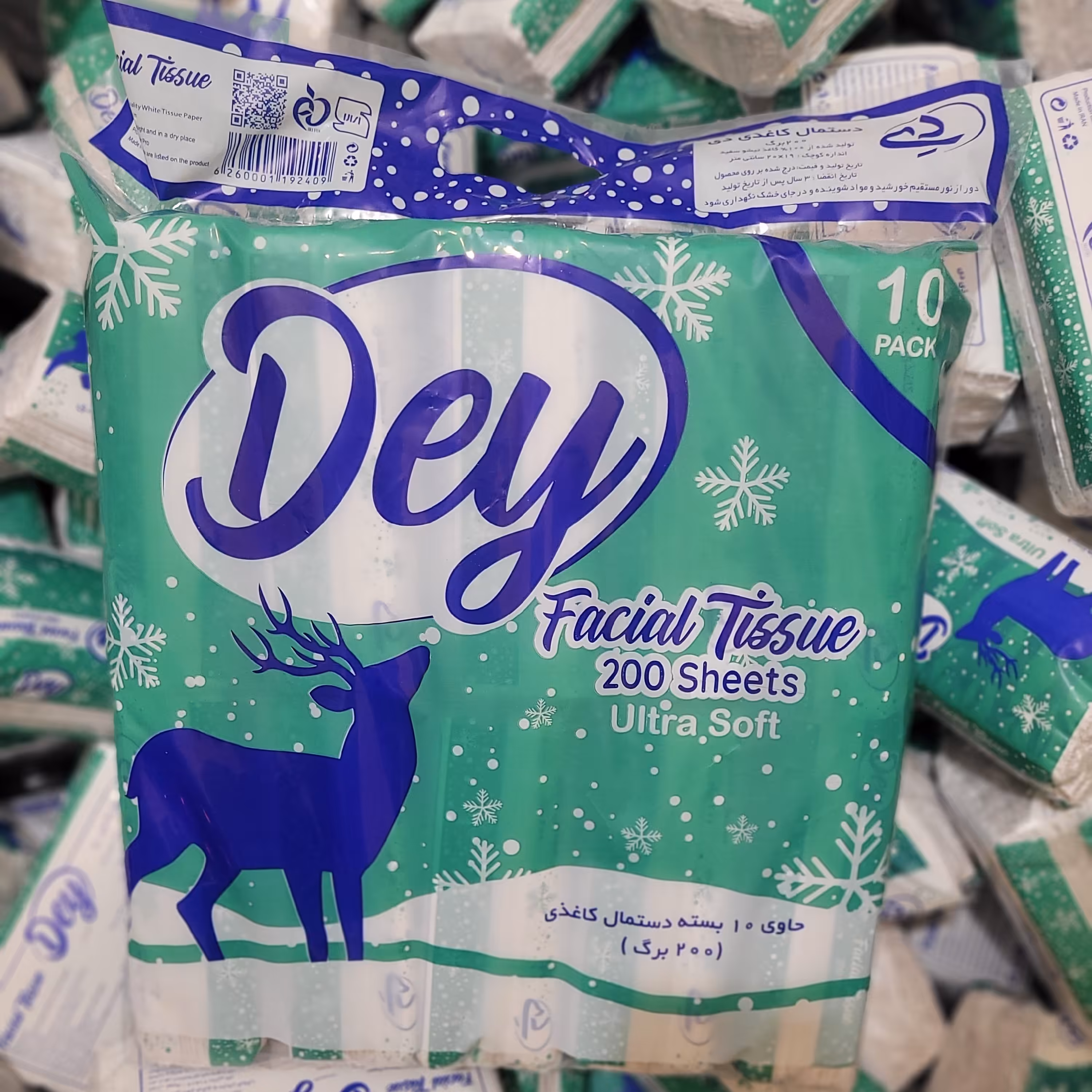 دستمال کاغذی اقتصادی 800 گرمی دی مدل ایران