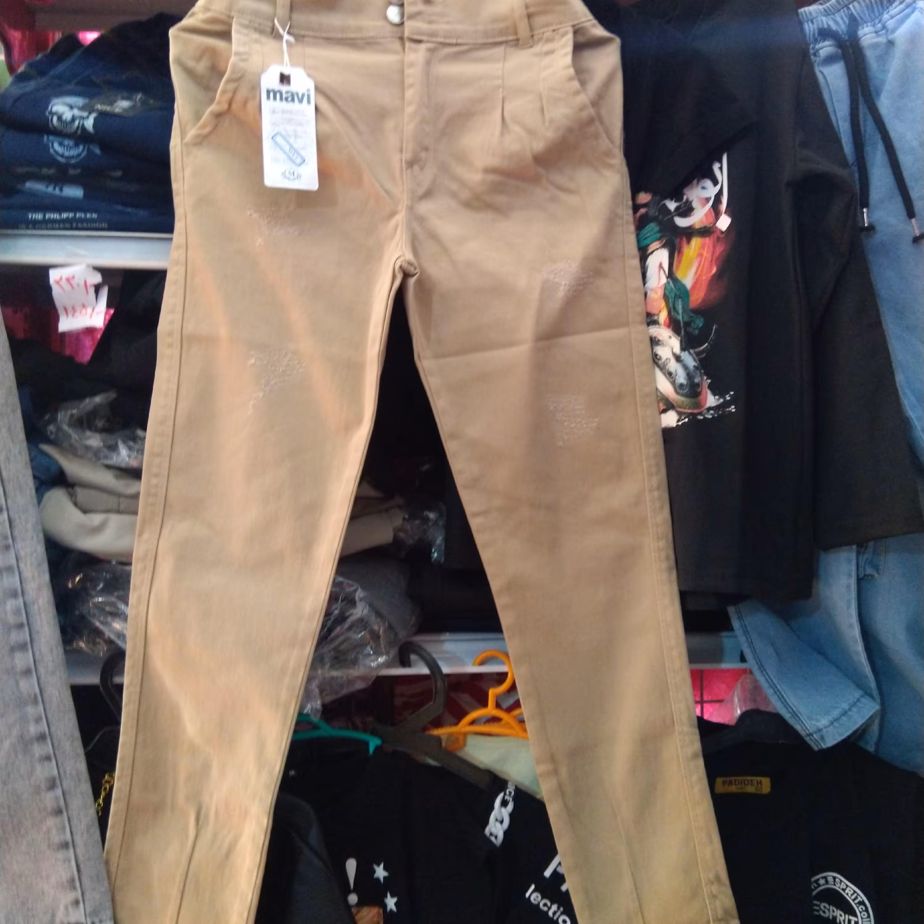 شلوار مام کتان