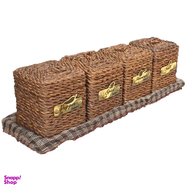 ست جا ادویه 4 پارچه گالیکو مدل Nhsir2