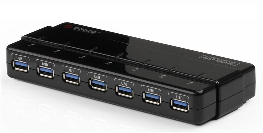 هاب یو اس بی اریکو USB3.0 هفت پورت با آداپتور مدل H7928-U3