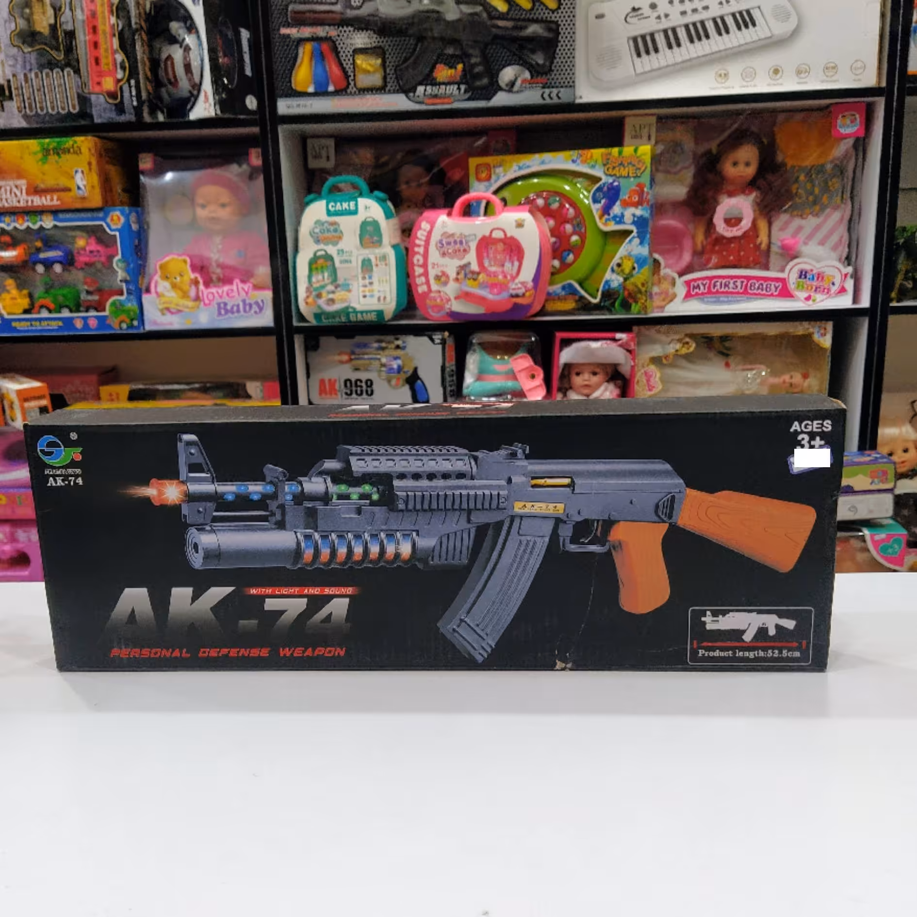 اسباب بازی تفنگ موزیکال کلاش ak47 خارجی باکیفیت 